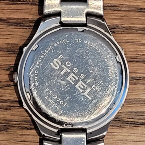 Fossil~Arkitekt~Mens Watch~FS2701~Roman Numeral~Blue Face~Date Dial Not Working - Picture 4 of 10